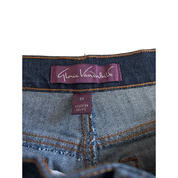 Gloria Vanderbilt Amanda Dark Wash Straight Leg Jeans, Size 10 - Picture 3 of 7